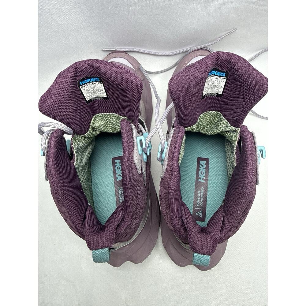 Hoka One Womens Purple Anacapa Mid GTX Gore-Tex Boots Size 8 B - Picture 7 of 9
